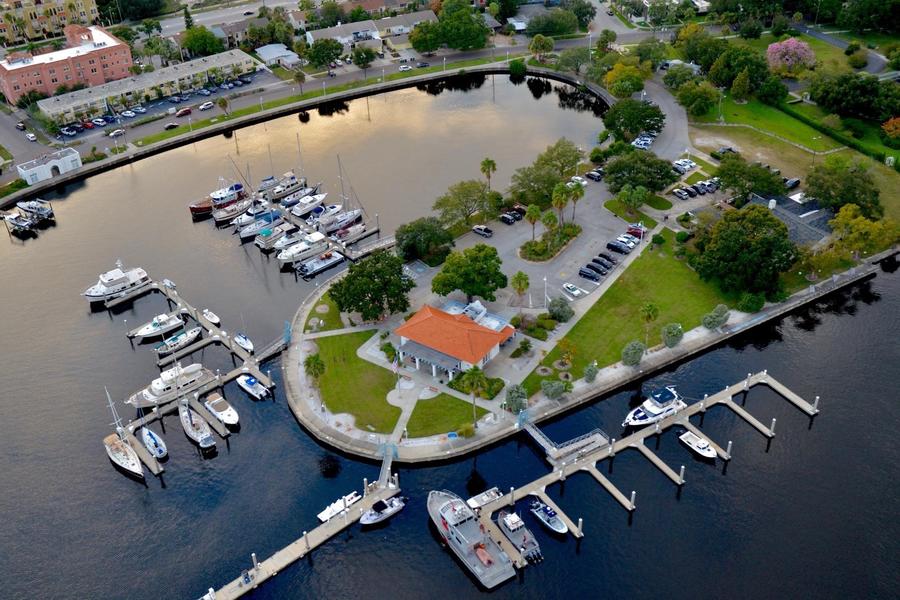 Aerial View of Marjorie Park Marina