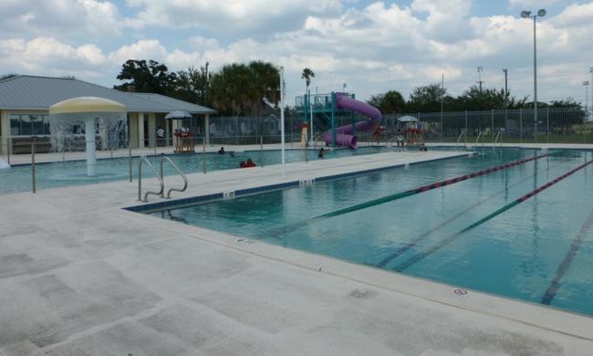 Deck view of MLK Pool